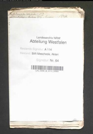 Verpachtung von Ländereien an Franz Severin