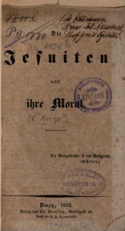Die Jesuiten und ihre Moral