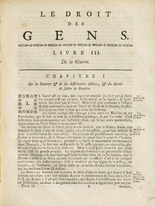 Le droit des gens ou Principes de la loi naturelle : appliqués à la conduite et aux affaires des nations et des souverains, 2