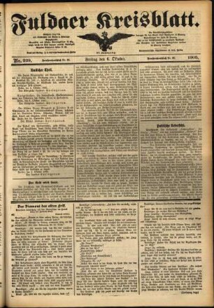 Ausgabe vom Freitag, den 06. Oktober 1905.