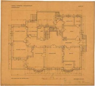 Fischer, Theodor; Schweinfurt (Bayern); Haus Wirsing - Grundriss EG