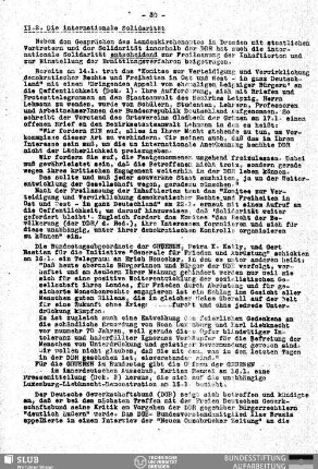 II.2. Die internationale Solidarität