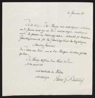 Brief von Rudolf G. Binding an Margarete Hauptmann