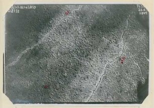 Foto von Stellungen nordwestlich von Chattancourt (Luftbild)