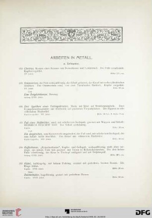 Arbeiten in Metall (Nr. 232-325)