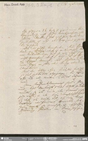 Eigenh. Brief von Johann Friedrich von Cotta an August Wilhelm von Schlegel, Tübingen, 29.07.1805