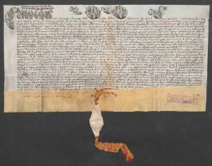 Litterae executoriales apostolicae des Damian Wilhelm Kaspar Forstmeister von Gelnhausen (vgl. GLA 42 Nr. 281).