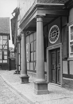 Quedlinburg, Schloßberg 12, Geburtshaus von Klopstock, Eingang