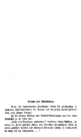 Curiosa aus Schulbüchern