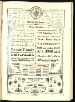 Schriftgiesserei Julius Klinkhardt Leipzig, Stumpffeine Linien-Ornamente