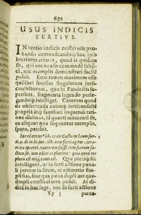 Usus Indicis Tertius.