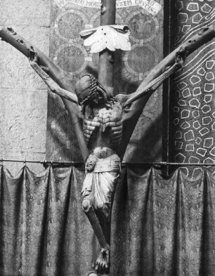 Köln, St. Maria im Kapitol, Inneres, Crucifixus dolorosus, (Gabelkruzifix)