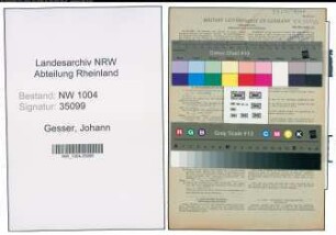 Entnazifizierung Johann Gesser , geb. 18.05.1895 (Heilgehilfe)