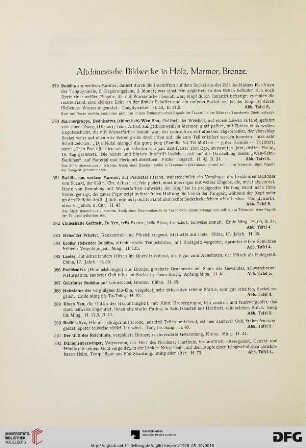 Altchinesische Bildwerke in Holz, Marmor, Bronze (Nr. 379-460)