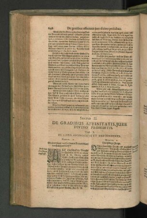 Sectio II. De Gradibus Affinitatis, Jure divino prohibitis. Titul. I. De linea ascendente et descendente. Numer I. Ob einer seiner verstorbenen Braut Mutter ehelichen darff?