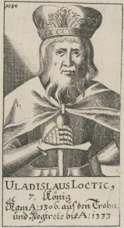 Bildnis von Uladislaus Locticius, König von Polen