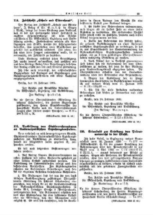 Ausbildung von Studienreferendaren an Nationalpolitischen Erziehungsanstalten : [Amtliche Erlasse] ; [Amtlicher Teil]