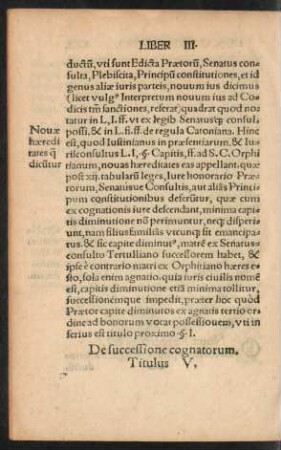 De successione cognatorum. Titulus V.