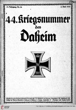 Hefte 36-39, Juni 1915