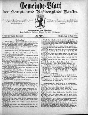 1910,27: No. 27, 3. Juli 1910