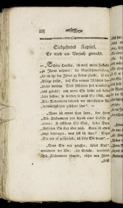 Siebzehntes Kapitel. Es wird ein Versuch gemacht.