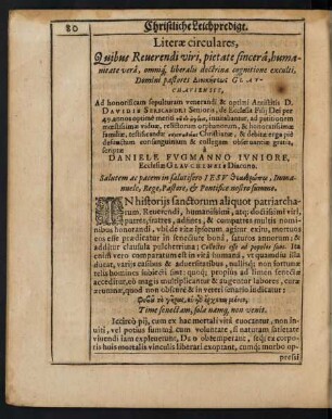 Literae circulares,[...]