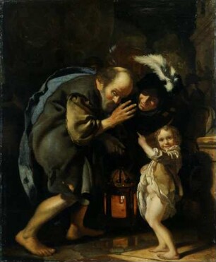 Diogenes mit der Laterne auf dem Markte