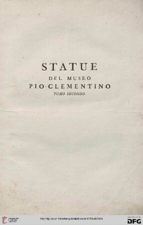 Band 2: Il Museo Pio-Clementino: Statue del Museo Pio-Clementino