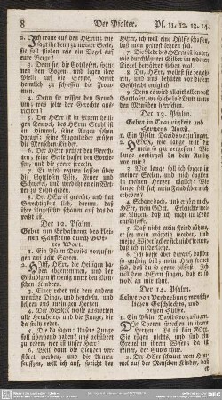 Der 14. Psalm. Lehre von Verderbung menschlichen Geschlechts, und dessen Hülffe