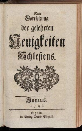 Junius. 1741.