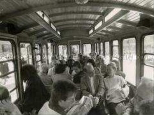 Zugnachbildung anlässlich der Ausstellung "Die Reise nach Berlin" zur 750-Jahrfeier Berlins