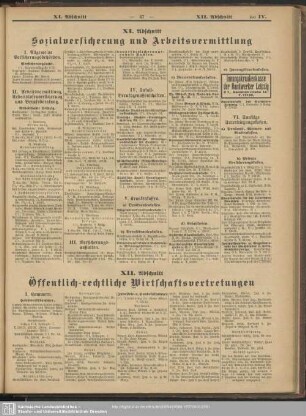 XII. Abschnitt. Öffentlich-rechtliche Wirtschaftsvertretungen