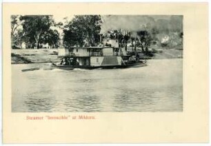 Mildura, Australien. Steamer" Invincible" at Mildura