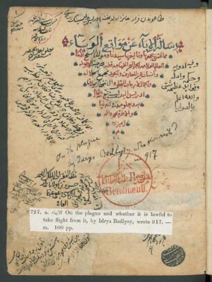 Risālat al-ibāʾ ʿan mawāqiʿ al-wabāʾ