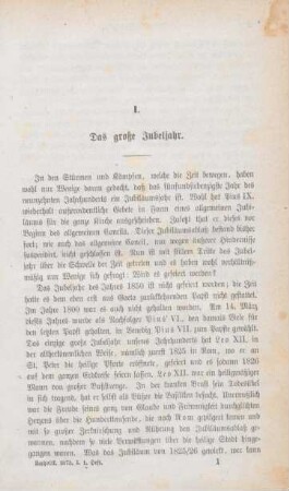 1-13 Das große Jubeljahr