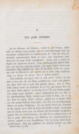 1-13 Das große Jubeljahr