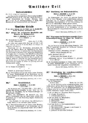 Vereinfachung des verwaltungsrechtlichen Zeitschriftenwesens : [Amtlicher Erlasse] ; [Amtlicher Teil]