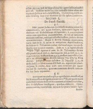 Sectio I. De Pœnâ Excidii.
