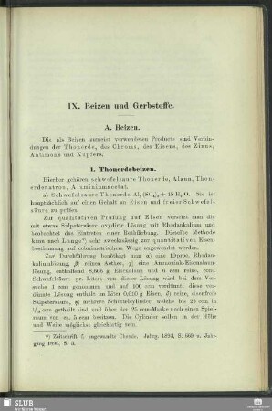 IX. Beizen und Gerbstoffe