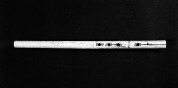 open longitudinal flute with finger holes