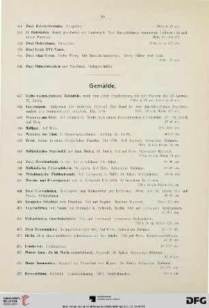 Gemälde (Nr. 457-481)