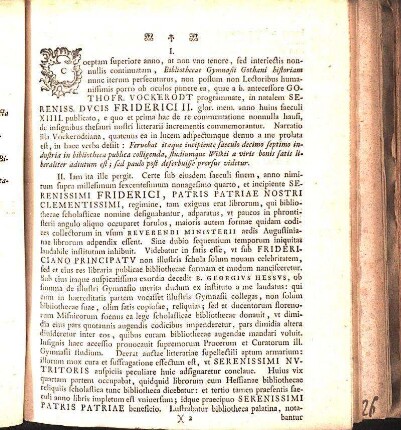 II. [Continuator e narratione Vockerodtiana vsque ad a. MDCCXIV.]