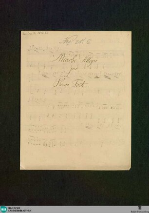 Marche allegro - Don Mus.Ms. 2833-23 : pf; E|b
