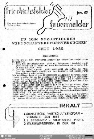1989,Jan.: Friedrichsfelder Feuermelder