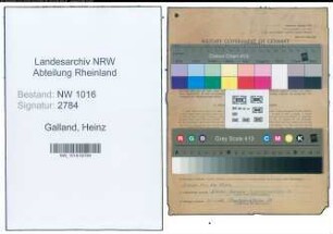 Entnazifizierung Heinz Galland , geb. 17.12.1907 (Gastwirt)