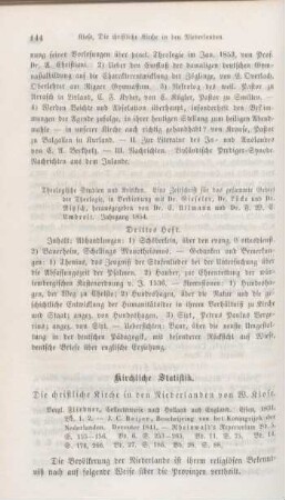 144-162 Kirchliche Statistik
