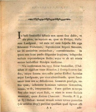 De Philippi I. Hassorum principis fide suspecta erga Johannem Fridericum ducem electorem Saxoniae prolusio : Orationibus in memoriam Henricianam ... recitandis praemissa