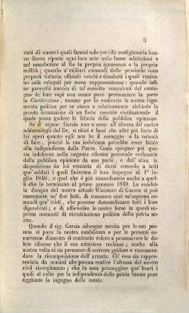 Sull'attuale ministero di guerra