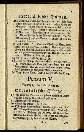 Pensum V.
