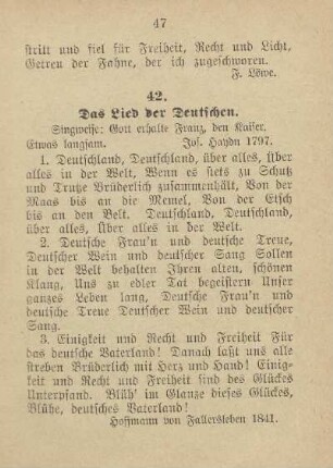 42. Das Lied der Deutschen